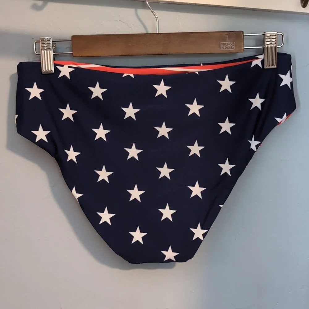 Cupshe American Flag Stars And Stripes Red, White And Blue Bikini Bottoms 🇺🇸 - Picture 2 of 7